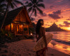 Sonnenuntergang in Polynesien