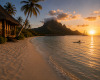Surferin in Polynesien